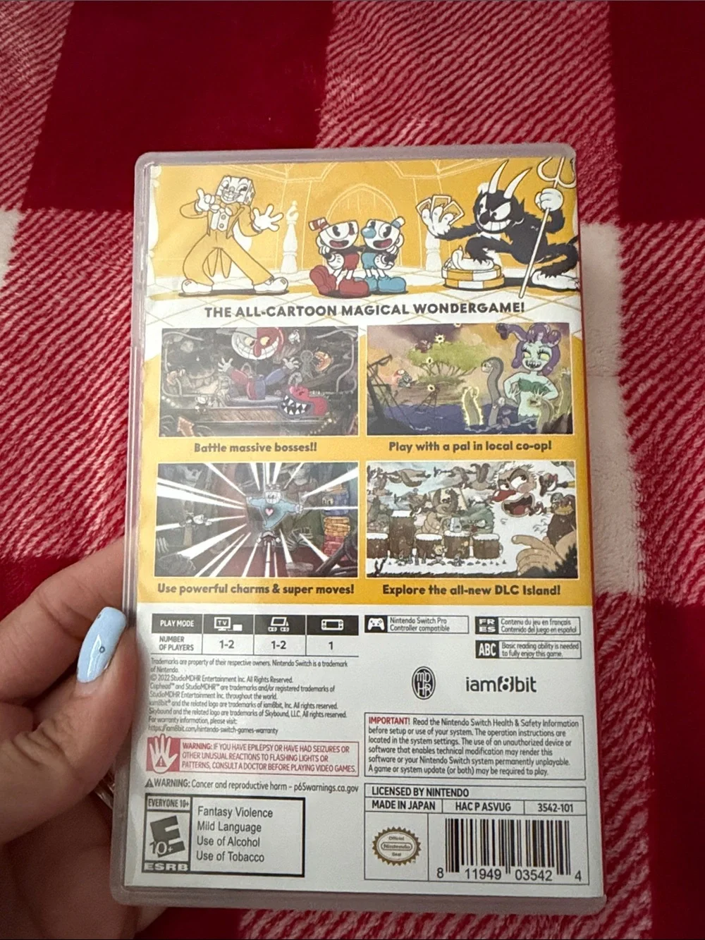Nintendo Switch Cuphead Game - Yellow Cover
